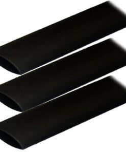 Ancor Adhesive Lined Heat Shrink Tubing (ALT) - 1" x 3" - 3-Pack - Black