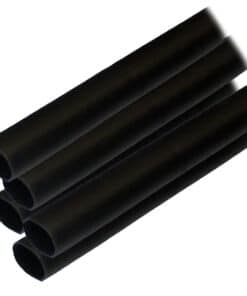 Ancor Adhesive Lined Heat Shrink Tubing (ALT) - 1/2" x 12" - 5-Pack - Black