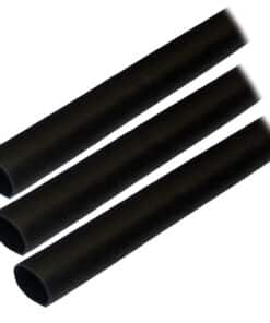 Ancor Adhesive Lined Heat Shrink Tubing (ALT) - 1/2" x 3" - 3-Pack - Black