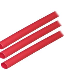 Ancor Adhesive Lined Heat Shrink Tubing (ALT) - 1/4" x 3" - 3-Pack - Red