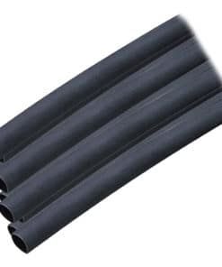 Ancor Adhesive Lined Heat Shrink Tubing (ALT) - 1/4" x 6" - 10-Pack - Black