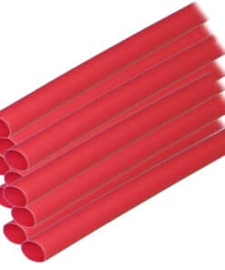Ancor Adhesive Lined Heat Shrink Tubing (ALT) - 1/4" x 6" - 10-Pack - Red