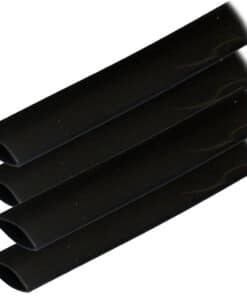 Ancor Adhesive Lined Heat Shrink Tubing (ALT) - 3/4" x 12" - 4-Pack - Black