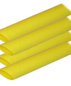 Ancor Adhesive Lined Heat Shrink Tubing (ALT) - 3/4" x 12" - 4-Pack - Yellow