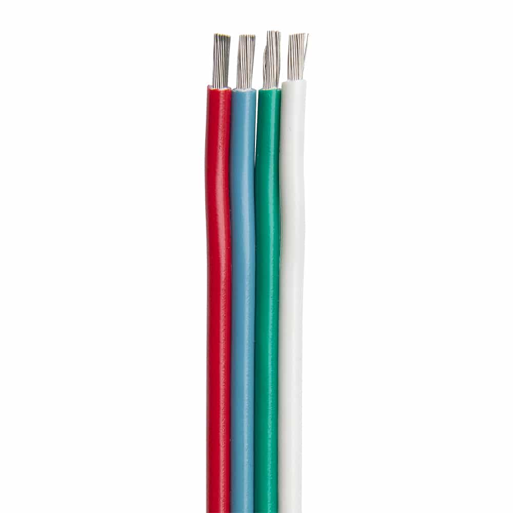 Ancor Flat Ribbon Bonded RGB Cable 18/4 AWG - Red