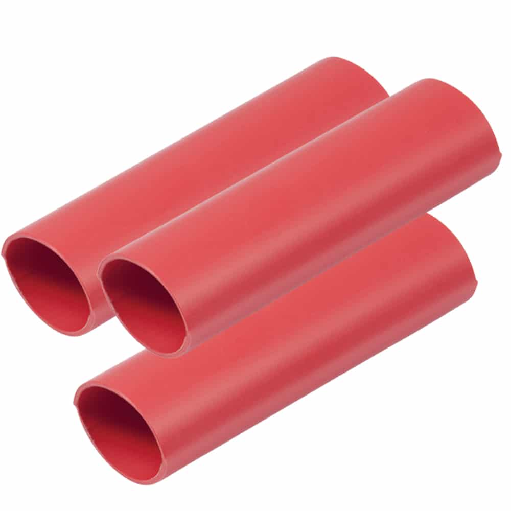 Ancor Heavy Wall Heat Shrink Tubing - 3/4" x 12" - 3-Pack - Red