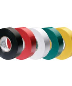 Ancor Premium Assorted Electrical Tape - 1/2" x 20' - Black / Red / White / Green / Yellow