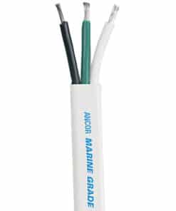 Ancor White Triplex Cable - 16/3 AWG - Flat - 1