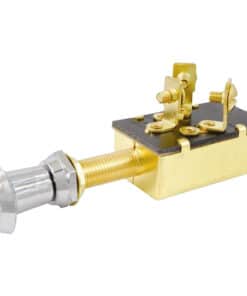Attwood Push/Pull Switch - Three-Position - Off/On/On