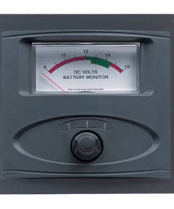 BEP 3 Input Panel Mounted Analog 12V Battery Condition Meter (Expanded Scale 8-16V DC Range)