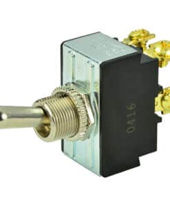 BEP DPST Chrome Plated Toggle Switch - OFF/ON