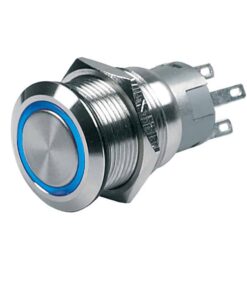 BEP Push-Button Switch 24V Momentary On/Off - Blue LED