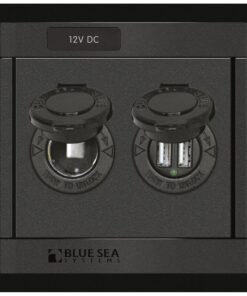Blue Sea 1478 360 Panel - 12V DC Socket & Dual USB Charger