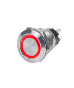 Blue Sea 4162 SS Push Button Switch - Off-On - Red - 10A