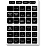 Blue Sea 4218 Square Format Label Set for Battery Management Panels - 30