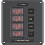 Blue Sea 4320 Circuit Breaker Switch Panel 4 Position - Gray