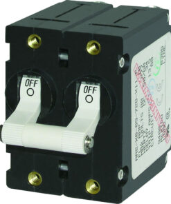 Blue Sea 7233 A-Series Double Pole Toggle - 10AMP - White