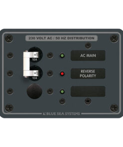 Blue Sea 8129 AC Main + Branch A-Series Toggle Circuit Breaker Panel (230V) - Main + 1 Position