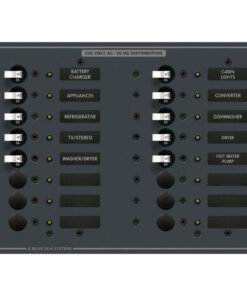 Blue Sea 8561 AC 16 Position 230v (European) Breaker Panel (White Switches)