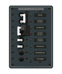 Blue Sea 8567 AC Toggle Source Selector (230V) - 2 Sources + 4 Positions