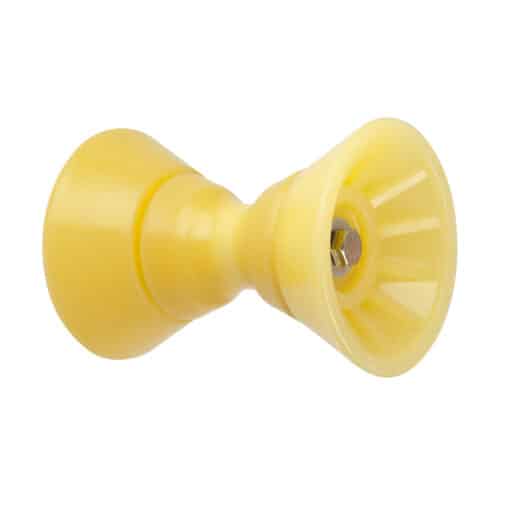 C.E. Smith 4" Bow Bell Roller Assembly - Yellow TPR