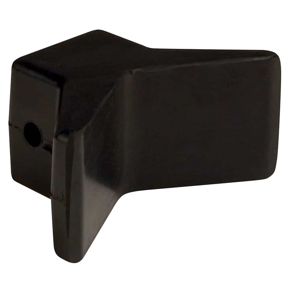 C.E. Smith Bow Y-Stop - 3" x 3" - Black Natural Rubber