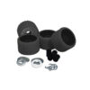C.E. Smith Ribbed Roller Replacement Kit - 4 Pack - Black