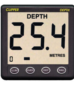 Clipper Depth Instrument w/Thru Hull Transducer & Cover