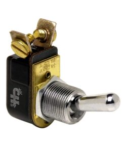 Cole Hersee Light Duty Toggle Switch SPST Off-On 2 Screw - Nickel Plated Brass