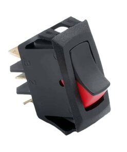 Cole Hersee Narrow Body Curved Rocker Switch SPST On-Off 3 Blade