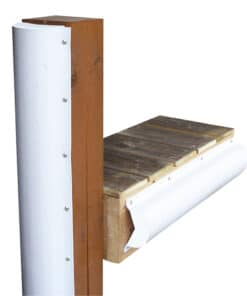 Dock Edge Piling Bumper - One End Capped - 6' - White