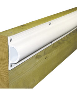 Dock Edge Standard "D" PVC Profile 16ft Roll - White