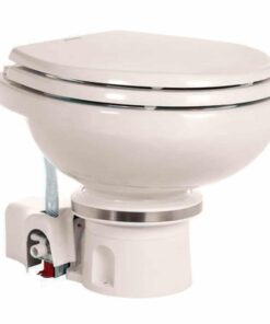 Dometic MasterFlush 7120 Bone Electric Macerating Toilet w/Orbit Base - Fresh Water