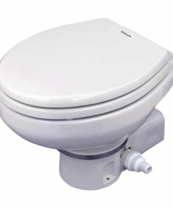 Dometic MasterFlush 7160 White Electric Macerating Toilet w/Orbit Base - 24V - Raw Water