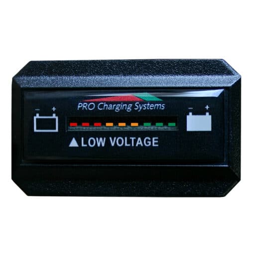 Dual Pro Battery Fuel Gauge - DeltaView® Link Compatible - Rectangle - 24V System (2-12V Battery