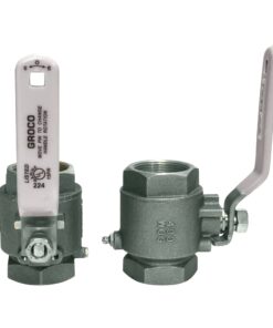 GROCO 1/2" NPT Stainless Steel In-Line Ball Valve