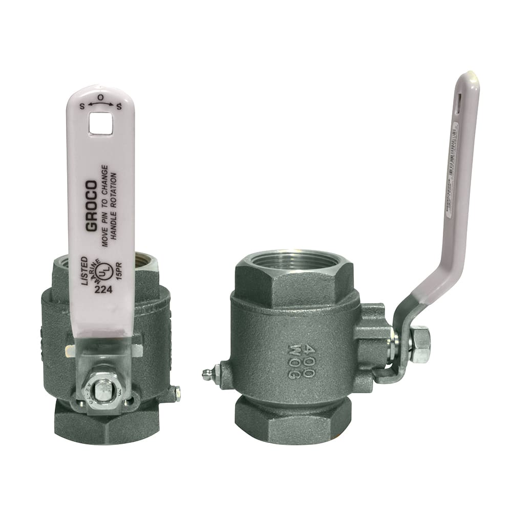 GROCO 3/8" NPT Stainless Steel In-Line Ball Valve