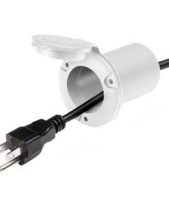 Guest AC Universal Plug Holder - White