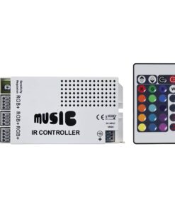 HEISE Sound Activated RGB Controller w/IR Remote