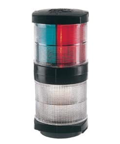 Hella Marine Tri-Color Navigation Light/Anchor Navigation Lamp- Incandescent - 2nm - Black Housing - 12V