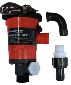 Johnson Pump Twin Port 1000 GPH Livewell Aerating Pump - 12V