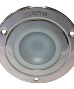 Lumitec Shadow - Flush Mount Down Light - Polished SS Finish - 3-Color Red/Blue Non Dimming w/White Dimming