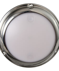 Lumitec TouchDome - Dome Light - Polished SS Finish - 2-Color White/Blue Dimming