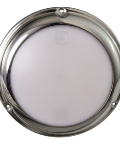 Lumitec TouchDome - Dome Light - Polished SS Finish - 2-Color White/Red Dimming