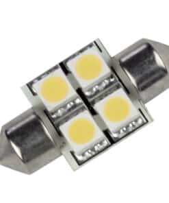Lunasea Single-Sided 4 LED Festoon - 10-30VDC/0.7W/60 Lumens - Warm White