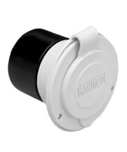 Marinco 15A 125V On-Board Charger Inlet - Front Mount - White