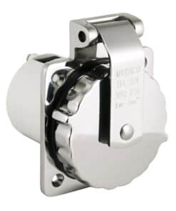 Marinco 16A 230V Easy Lock 316 Stainless Steel Inlet