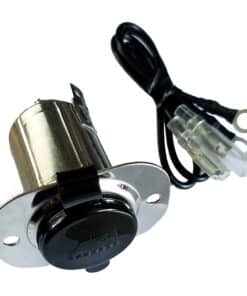 Marinco Stainless Steel 12V Receptacle w/Cap