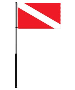 Mate Series Flag Pole - 36" w/Dive Flag