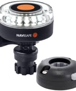 Navisafe Navilight 360° 2NM White w/Navimount Base & Horizontal Mount - Black